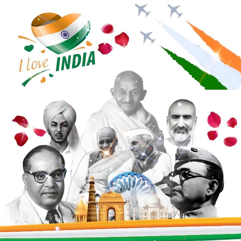 Love India Patriotic Collage HD wallpaper free download
