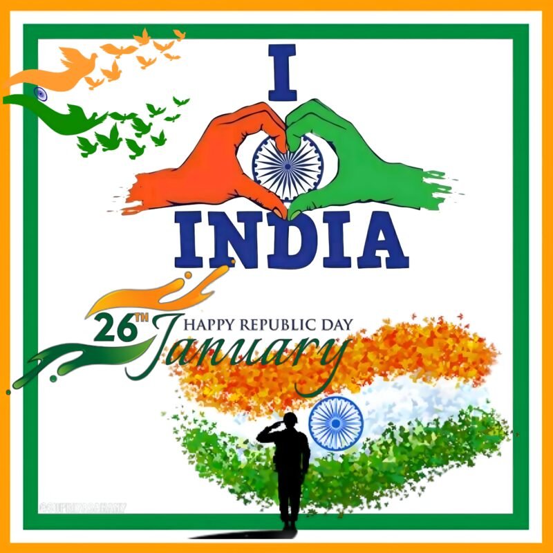 Love India Republic Day HD wallpaper free download
