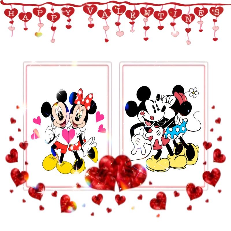 Mickey Minnie Valentine Love HD wallpaper free download