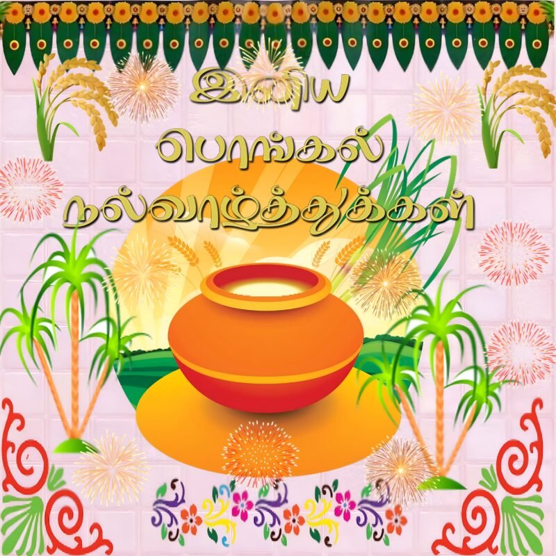 Pongal Festival Celebration Art HD wallpaper free download