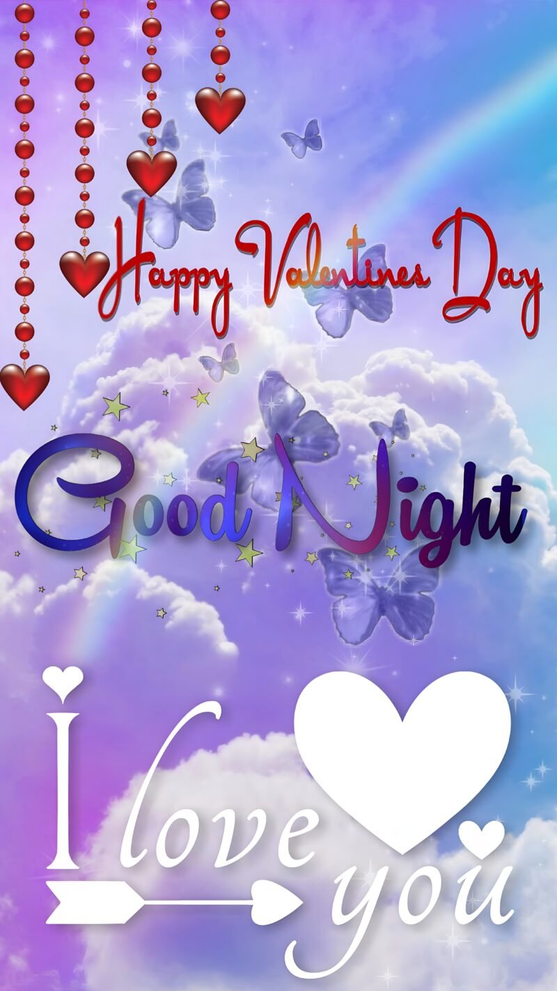 Romantic Good Night Valentine HD wallpaper free download