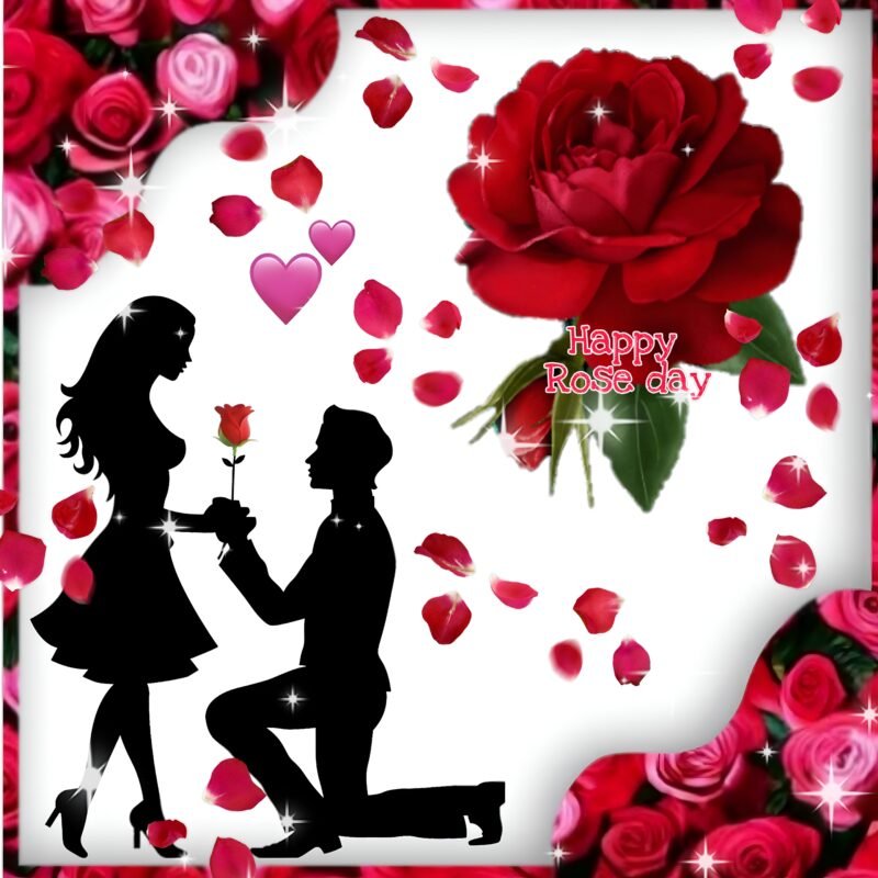 Romantic Rose Day Proposal Art HD wallpaper free download