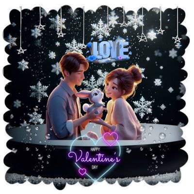 Animated Love Scene Wallpaper – Romantic Valentine’s Day Love