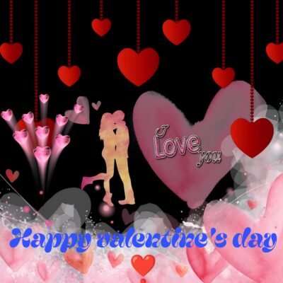 Love-themed Digital Art Wallpaper – Romantic Valentine’s Day Love Art