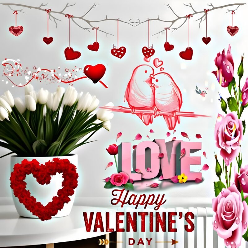Romantic Valentine’s Day Love Art HD wallpaper free download