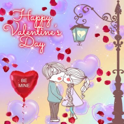 Romantic Valentine’s Day Love Illustration HD Wallpaper