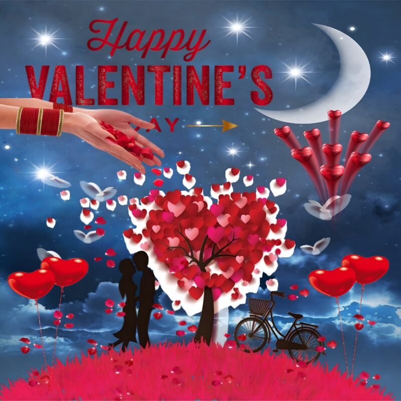 Romantic Valentine’s Day Love Scene HD wallpaper free download