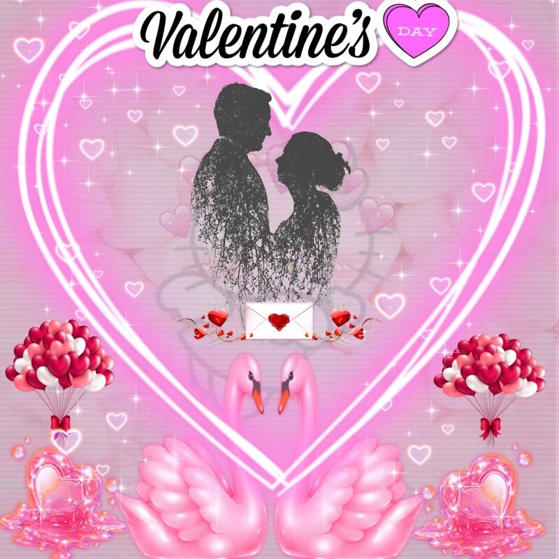 Romantic Valentine’s Day Love Silhouette HD wallpaper free download