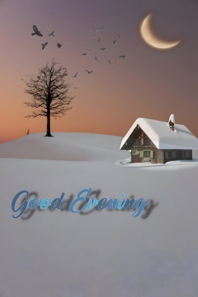 4701x7055 Wallpaper – Serene Winter Evening Landscape