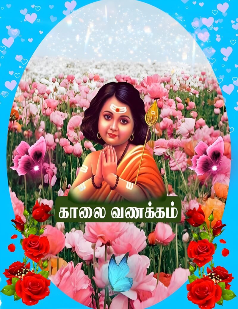 Spiritual Floral Morning Greeting HD wallpaper free download