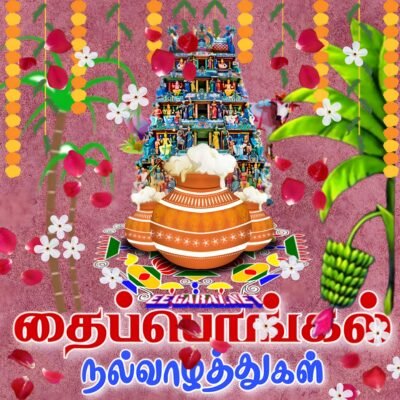 Festive Decorations Wallpaper – Thai Pongal Festival Celebration