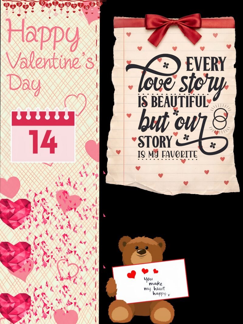 Valentine’s Day Romantic Quote Art HD wallpaper free download
