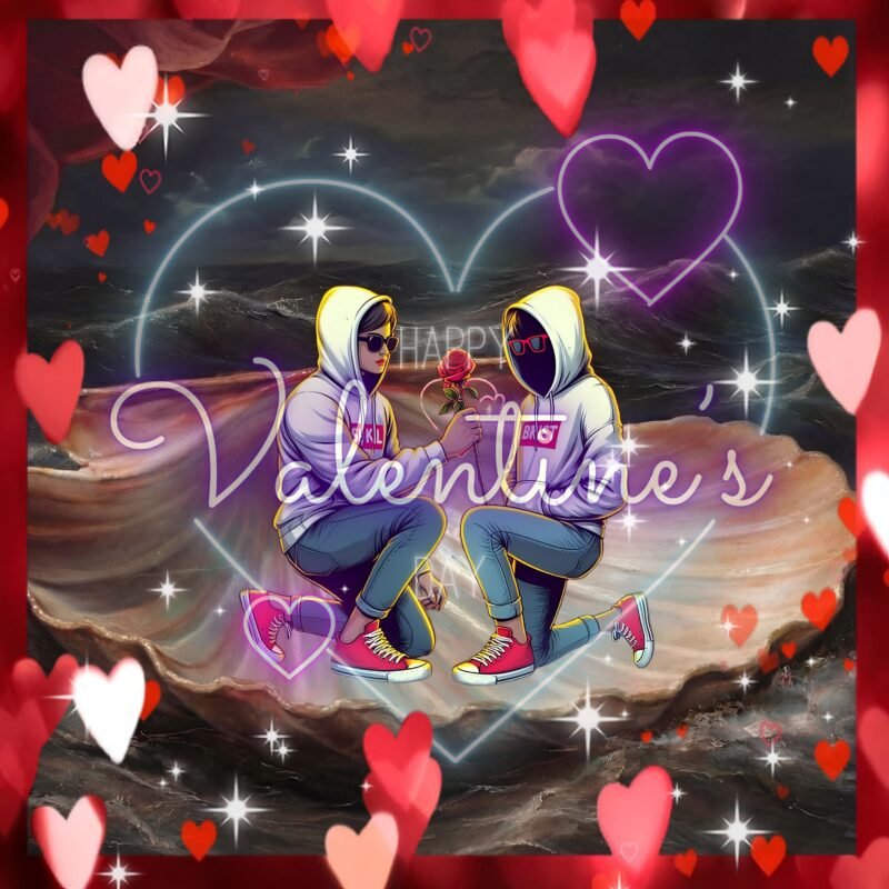 Valentine’s Romantic Hoodie Art HD wallpaper free download